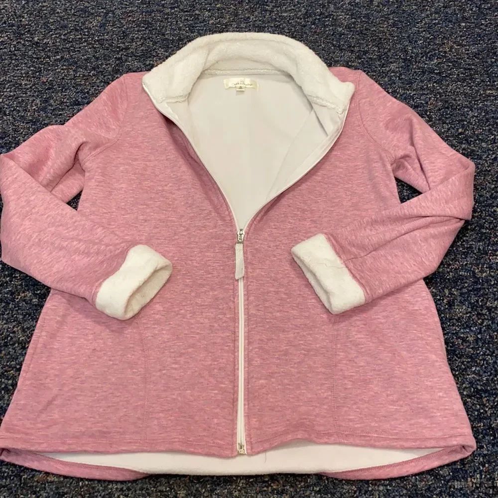 Cuddl Duds Pink fleece sweatshirt sz. S